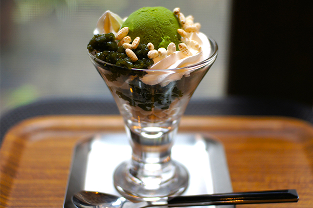 お抹茶わらび餅アイス